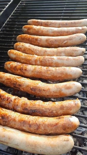 Grilled sausage super delicious 😋 #short смотреть онлайн