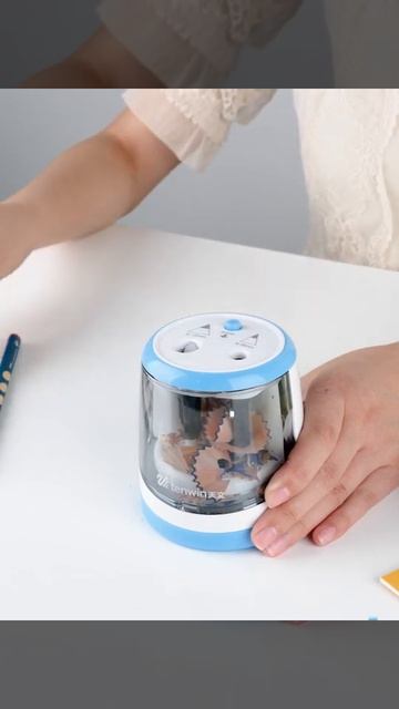 Точилка Tenwin 8016 для стандартных и толстых карандашей, электрическая, на батарейках, 2 отверстия смотреть онлайн