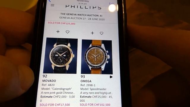 Phillips Geneva watch auction results смотреть онлайн