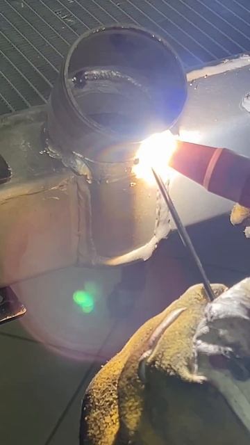 Патрубок радиатора. Сварка алюминия