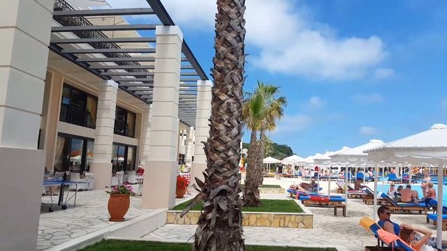 Roda beach 5* Корфу рецепшенн. Территория. Номера. Пляж(1) смотреть онлайн
