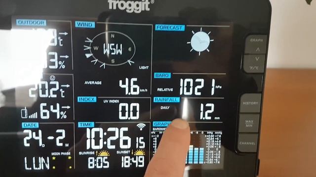 Froggit WH6000 - Station météo Wi-Fi professionnelle смотреть онлайн
