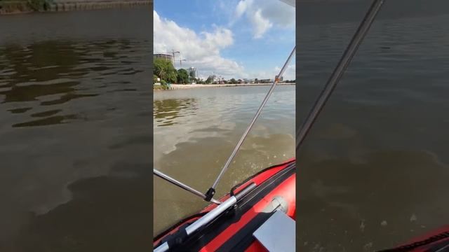 Hangkai 12hp outboard +hider sd330(10.8ft) inflatable boat..Test2. weight on boat 140kg. speed 25km смотреть онлайн