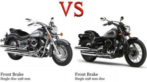 Yamaha Drag Star 1100 vs Yamaha Drag Star 400 Test specification comparison