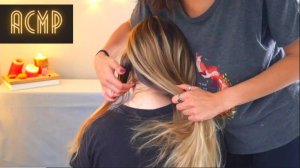 АСМР Приятно-мурашечное расчесывание и проборы  с Пайпер