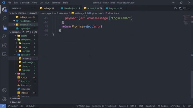 Creating Logout Action - MERN Stack Series - 112 смотреть онлайн
