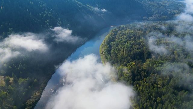 Манская петля. Поход. Река Мана FLYING OVER SIBERIA DJI MAVIC 3PRO 4k смотреть онлайн