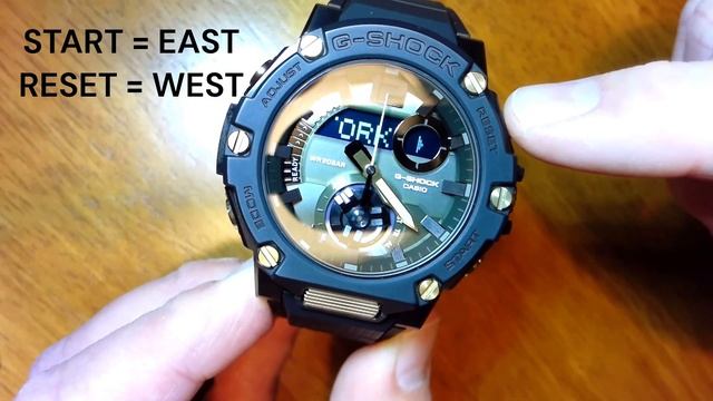 Casio G-Shock G-Steel B300 Watch (Module 5631): Overview, Setting Time And Date
