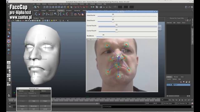 FaceCap - Realtime Motion Capture Server For Autodesk Maya (OpenSource)