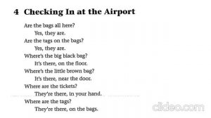 GrammarChants 2.4 Checking in at the airport