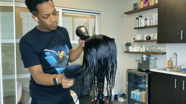 HOW TO: Wash Headband Wig Unit featuring COLOR WOW DREAM COAT Tutorial PART 1| Shampoo & Condition смотреть онлайн