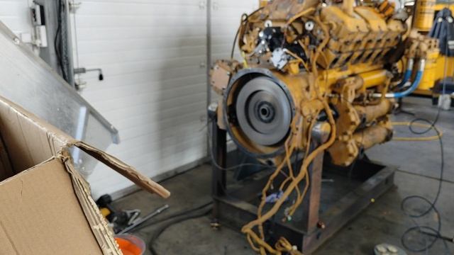 18.04.2023 САТ 3412E № сер NTE без коллекторов Запуск после капитального ремонта ДВС с CAT 773Е