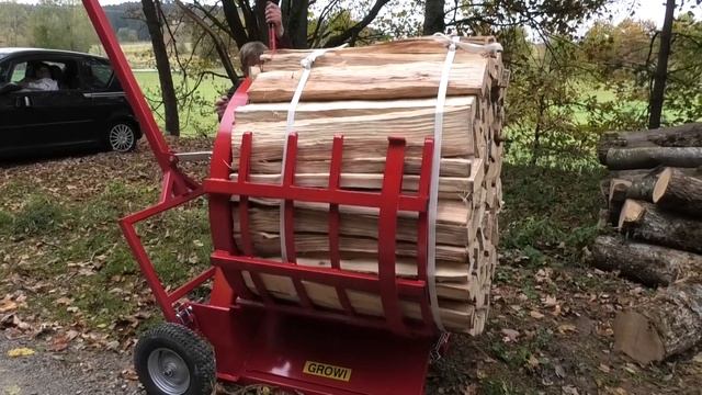 GROWI Bündelgerät Spannband Holzspalter смотреть онлайн