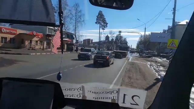 Поездка на маршрутке Мострансавто на остановку Рынок Л/Д. смотреть онлайн