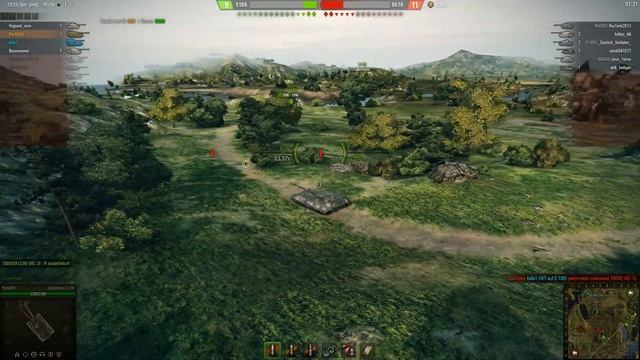 WorldOfTanks Jagdpanzer E 100 почти 12 000 урона смотреть онлайн