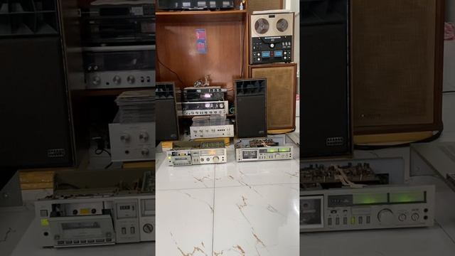 Hai đầu Deck tape Aurex X55ad và đầu Technics m240x смотреть онлайн