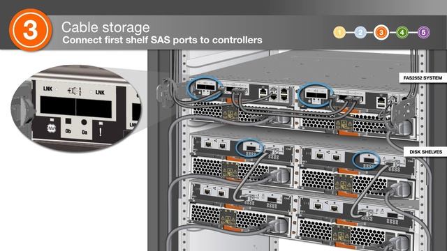 Installing a FAS2552 system with external storage смотреть онлайн