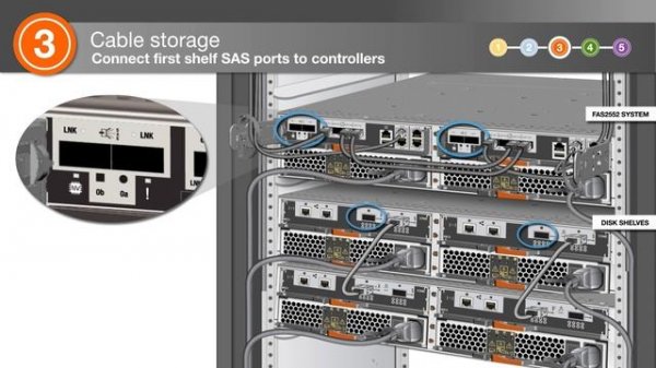Installing a FAS2552 system with external storage