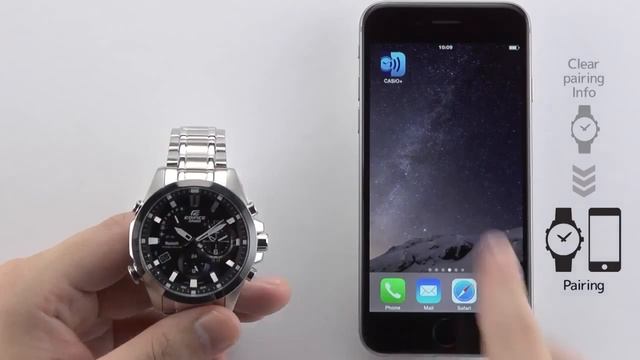 Casio Ediifce Watch EQB 510 Connecting with Another Phone смотреть онлайн
