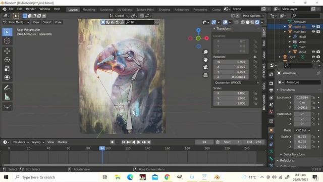 "Jim" Solana NFT Painting with photoshop blender and AI process teaser смотреть онлайн