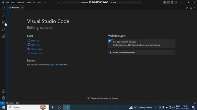 Знакомство с интерфейсом VS Code и установка расширений