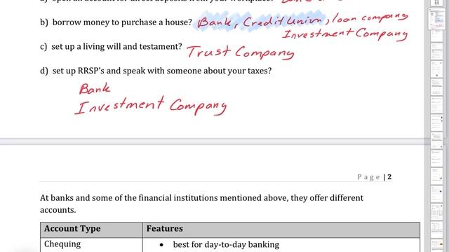 Math 20-3 t FINANCE AND BUDGETS Lesson 1. Financial Institutions and Types of Bank Accounts смотреть онлайн