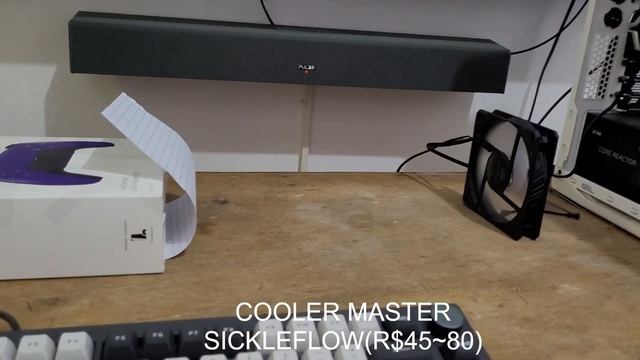 Teste de Fans Cooler Master Sickleflow VS Phanteks M25 VS Teucer T30 смотреть онлайн