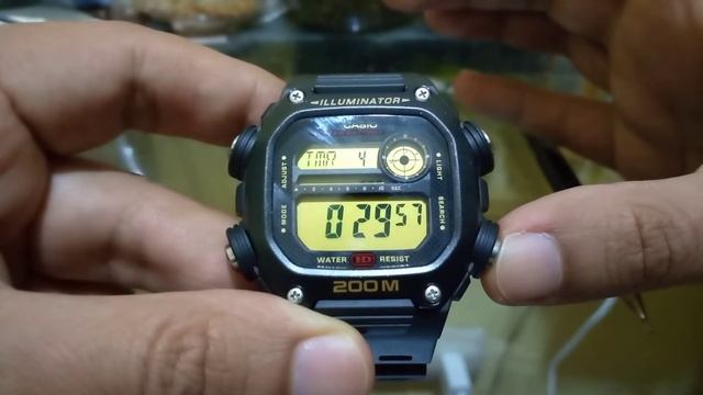 Uso del timer (temporizador o cuenta regresiva) en el reloj Casio DW 291H - En Español смотреть онлайн