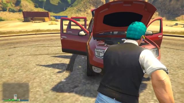 استعراض سيارات Dacia Duster 2014 في لعبة حرامى السيارات 5 grand theft auto v online PC смотреть онлайн