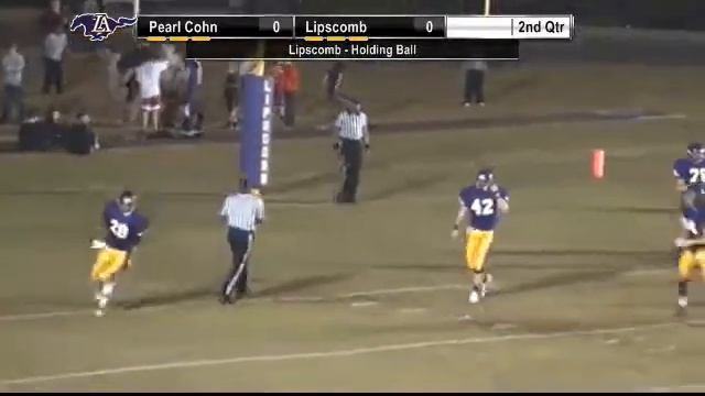 hand off from #17 QB Cortland Daws to #28HB Gabe Glimps for the Lipscomb Academy TD смотреть онлайн