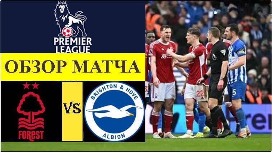 Обзор матча 23 тура Английской Премьер-Лиги. Ноттингем Форест - Брайтон
