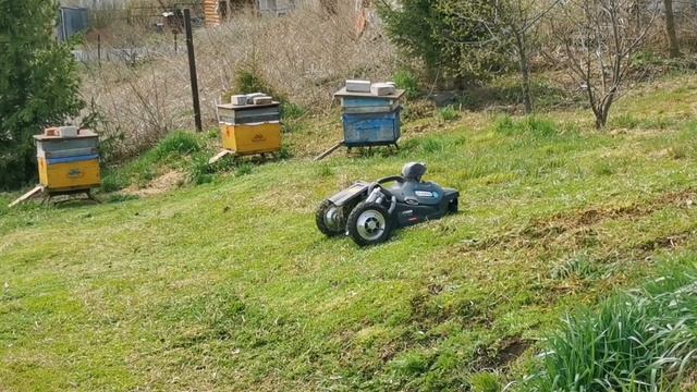 Газонные тесты прототипа радиоуправляемой косилки смотреть онлайн