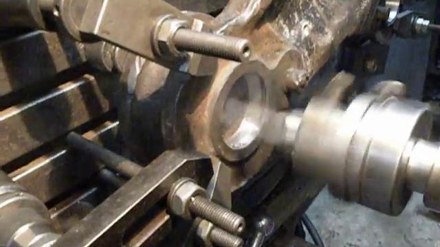 Horizontal Boring machine 2L614 boreing bore in piece from excavator (bore "2") смотреть онлайн