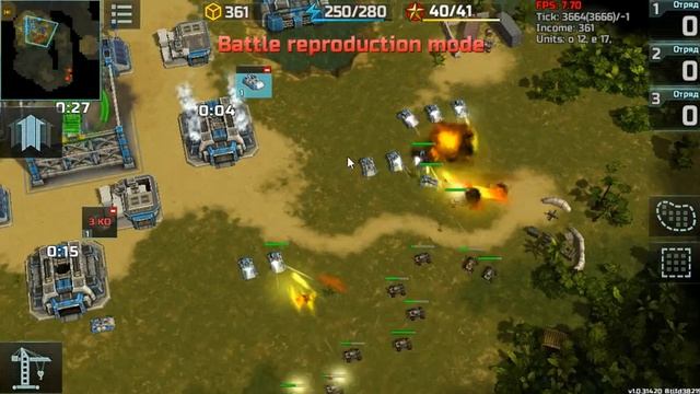 Art Of War 3 MMO RTS - _ReuT_ vs Time3saygb. Confederation defeats Coyote rush. смотреть онлайн