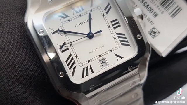 Cartier Santos Automatic Large White Dial WSSA0018 смотреть онлайн