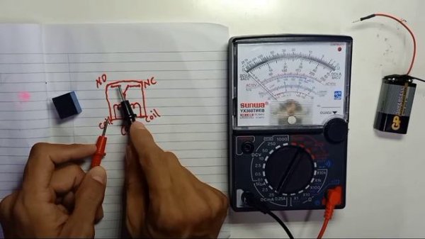 SRD-12VDC-SL-C Relay Testing
