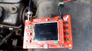 Осциллограф DSO 138 проверка зажигания и свечей  mp4