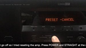Yamaha RX V457 Amplifier No Power Repair