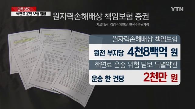 [중점] 사용 후 핵연료 운반 사고 보험 '고작 2천만 원' / YTN смотреть онлайн