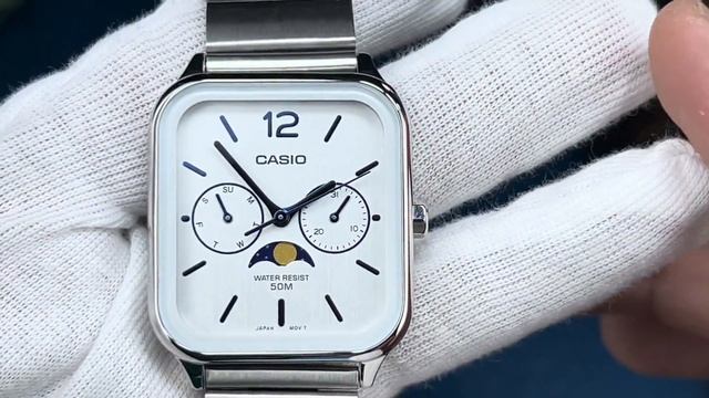 Bóc hộp Casio Moon Phase MTP-M305D-7AVDF | Quang Lâm смотреть онлайн