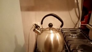 чайник свистит и парит