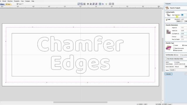 How to Make Chamfered Edges with a CNC Router using VCarve Pro смотреть онлайн