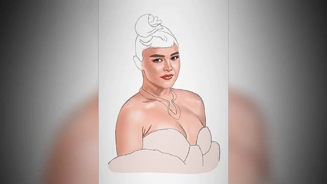 Рисую Флоренс Пью | Drawing Florence Pugh смотреть онлайн