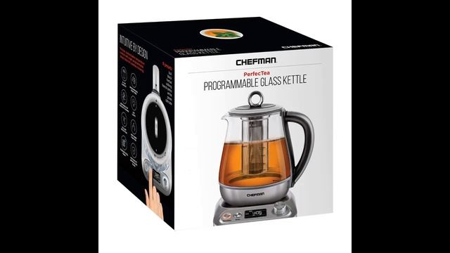 Chefman PerfecTea Programmable Electric Glass Kettle смотреть онлайн