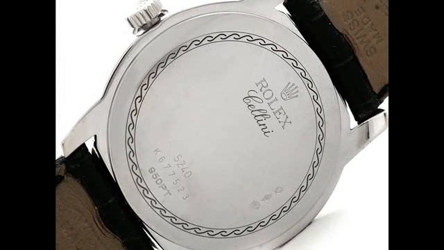 Swiss Watch Expo - Rolex Cellini Cellinium Platinum Mens Watch 5240