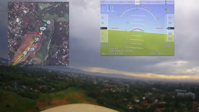 arduplane 2.68 auto Take Off, Waypoin and landing смотреть онлайн
