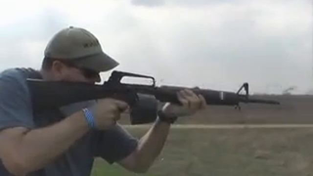100 rounds in seven seconds from an M-16 смотреть онлайн