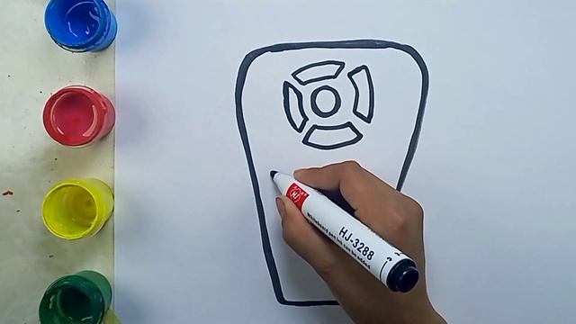 Bolalar uchun konsolni chizish Drawing a console for children Рисование пульта для детей смотреть онлайн
