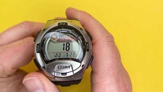 #CASIO W-753 (Module 2926) Digital Watch Hands On Review - The Moon And Tide Data Watch From Casio!