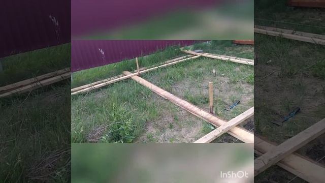 Баня 6х4. Траншея под фундамент. смотреть онлайн